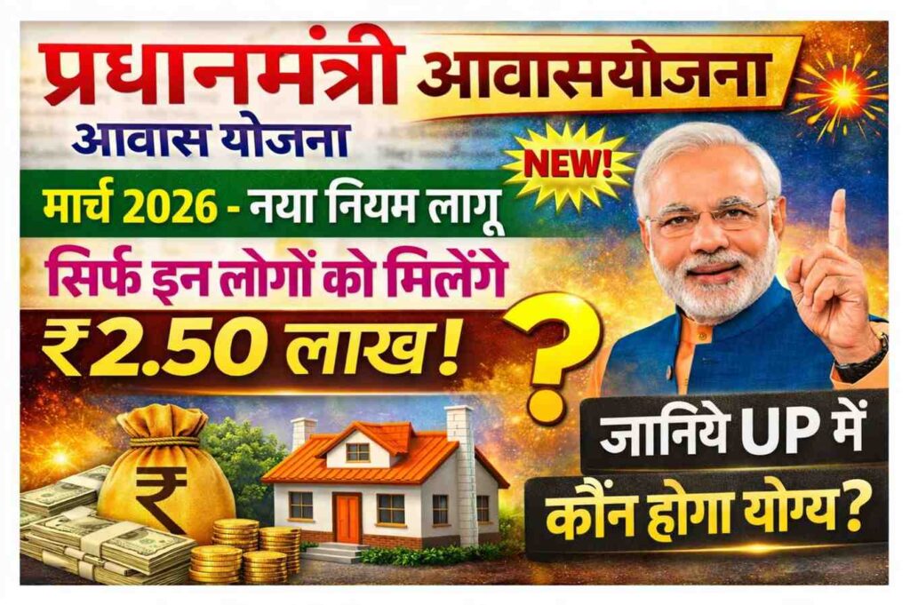 PM Awas Yojana March 2026 New Rules UP List ₹2.50 Lakh