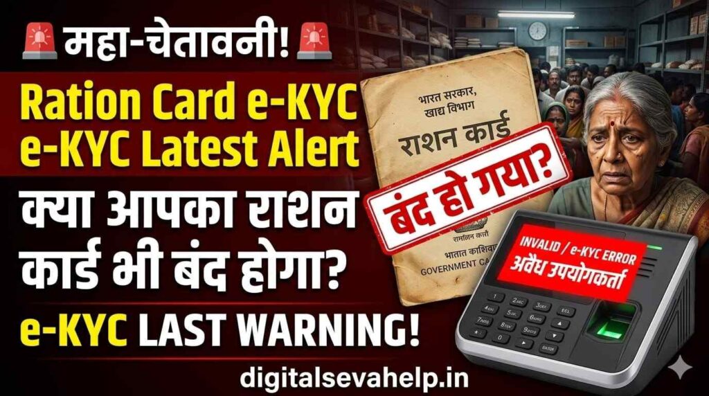 Ration Card Latest News 2026: e-KYC Last Alert for Ration Card Holders - Digital Seva Help
