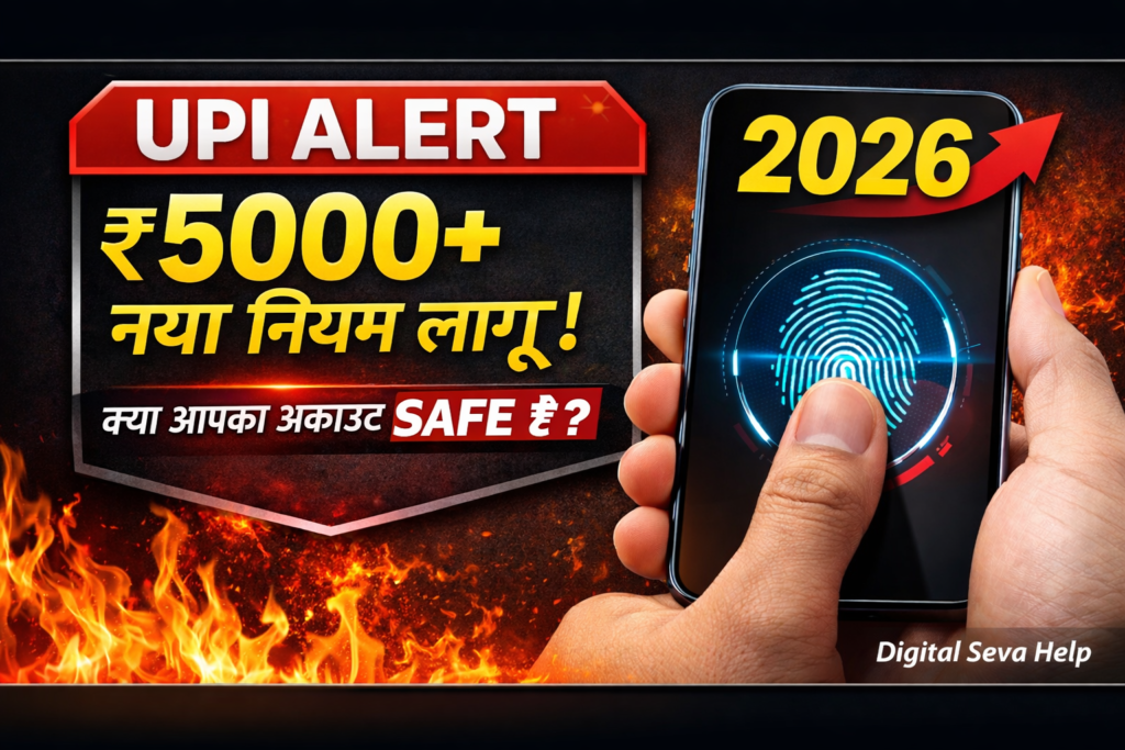 UPI New Rule 2026 ₹5000 limit biometric verification alert thumbnail India